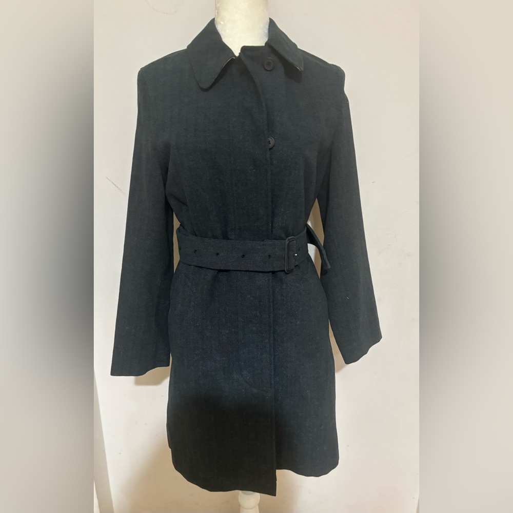 Burberry Charcoal Coat Size 4